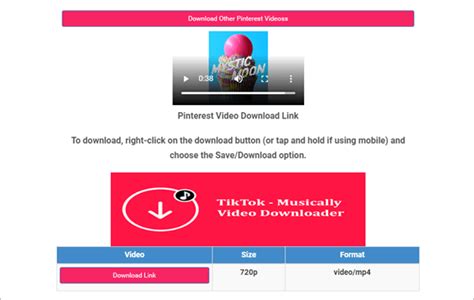 5 2 Verified Safety. . Pintrest video downloadercom